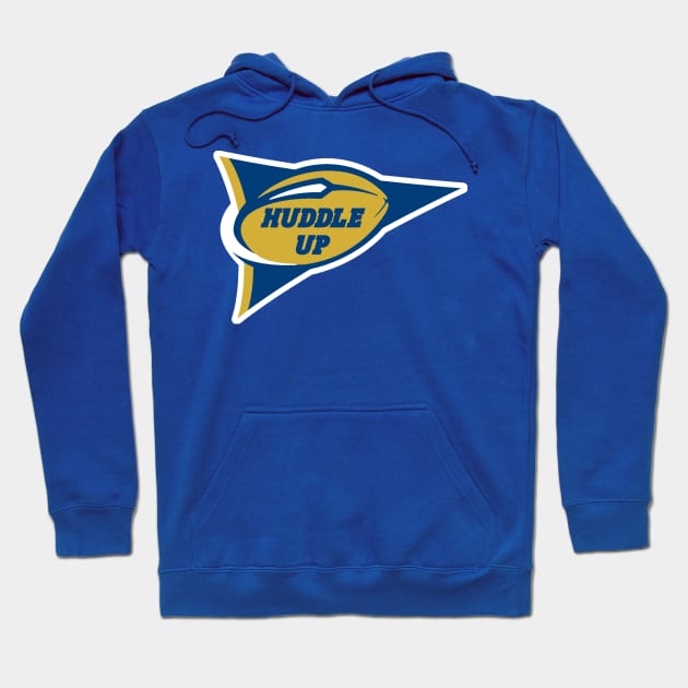 Team Huddle Up (name & number on back) Hoodie by Huddle Up Podcast